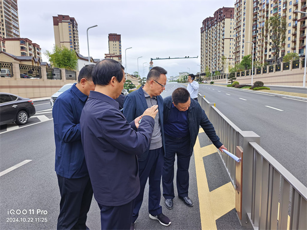 10月22日，洪董陪同汪凱書記一行到新安路調(diào)研.jpg